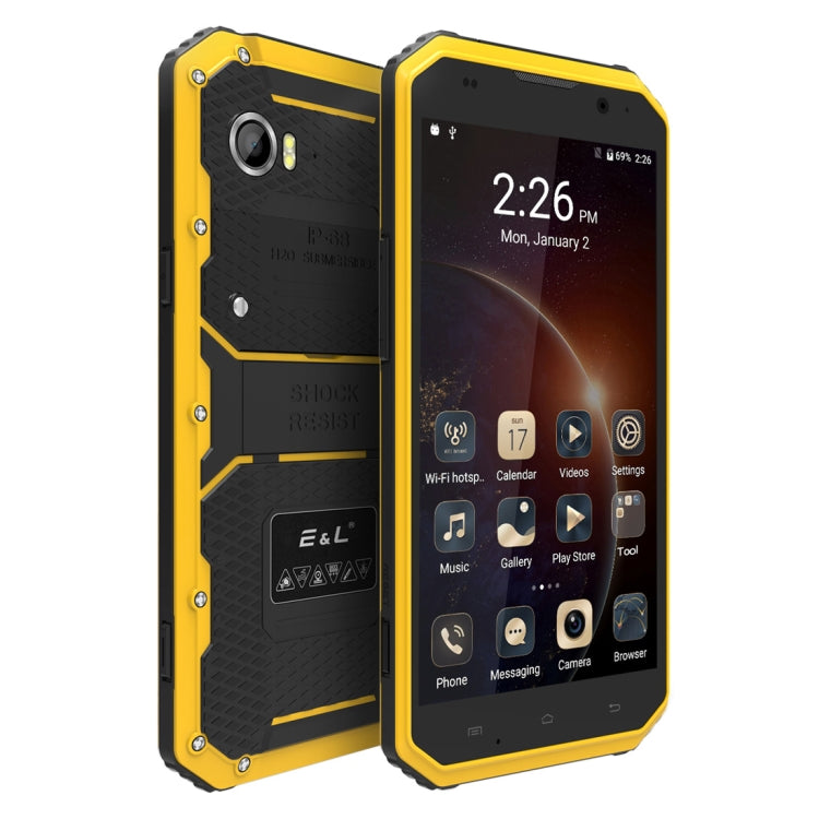 [HK Warehouse] E&L Proofing W9, 2GB+16GB, IP68 Waterproof, Shockproof, Dustproof, 6.0 inch Android 7.0 MTK6753 Octa Core