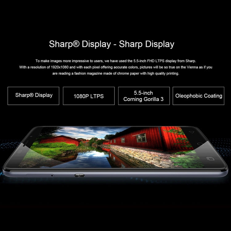 Ulefone Vienna, 3GB+32GB, Fingerprint Identification, 5.5 inch Android 5.1 MTK6753 Octa Core 1.3GHZ, OTG, GPS, FM, Network: 4G