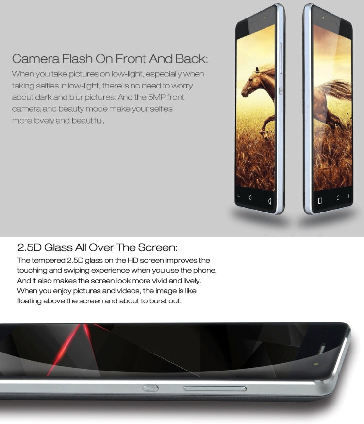 VKworld T3 16GB, Network: 4G, Professional High Volume Loudspeaker(Size: 25mmx35mm), Music Phone, Anti-Fingerprint Texture Back Cover,