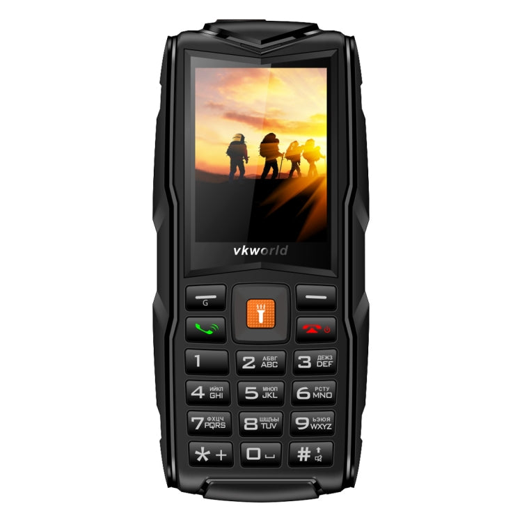 VKworld New Stone V3, Triple SIM, IP68 Waterproof Shockproof Dustproof,  3000mAh Large Capacity, 2.4 inch, SC6531CA Chipset, 21 Keys, LED Flashlight, FM, TF,  Russian Keyboard