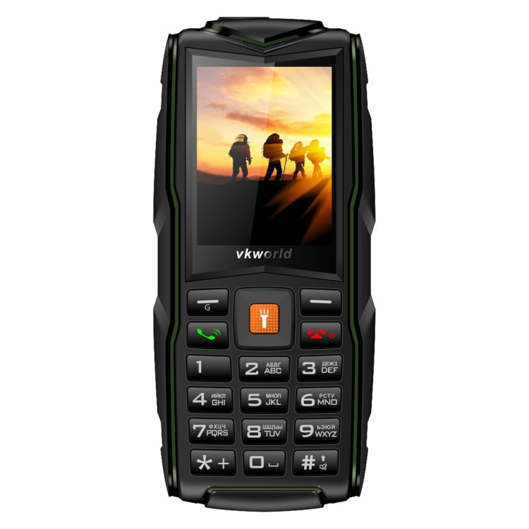 VKworld New Stone V3, Triple SIM, IP68 Waterproof Shockproof Dustproof,  3000mAh Large Capacity, 2.4 inch, SC6531CA Chipset, 21 Keys, LED Flashlight, FM, TF,  Russian Keyboard