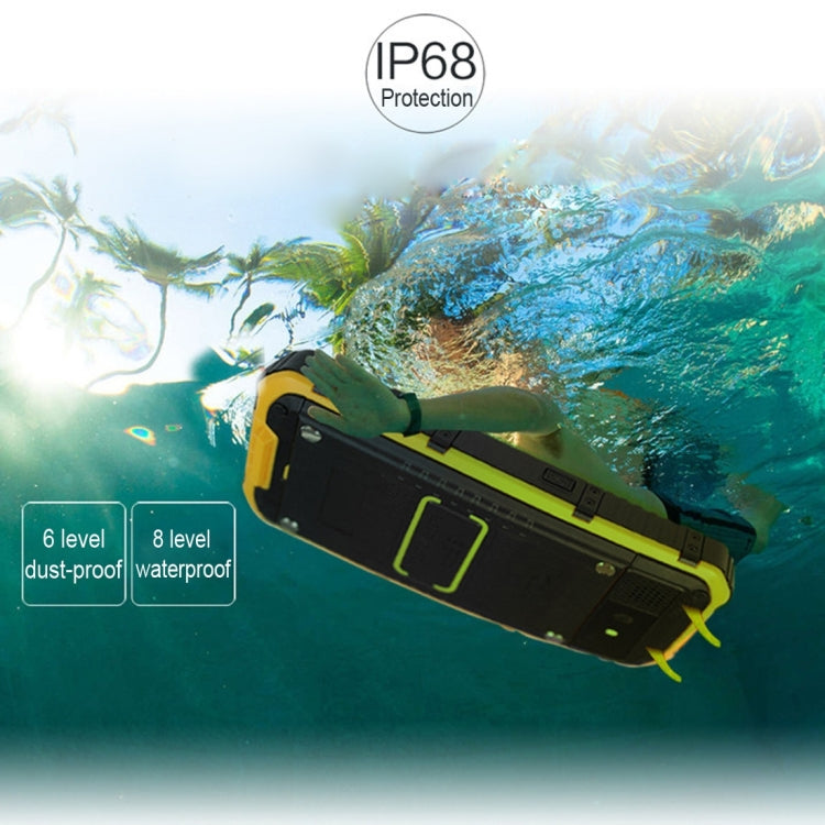 A9 Triple Proofing Phone, 1GB+8GB, IP68 Waterproof Dustproof Shockproof, 4.3 inch Android 4.2 MTK6582 Quad Core 1.2GHz, Network: 3G(Yellow)