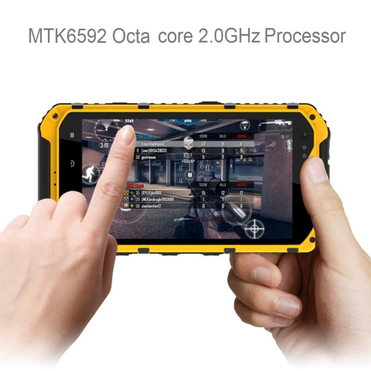 A9+ Triple Proofing Phone, 2GB+16GB, IP68 Waterproof Dustproof Shockproof, 4.3 inch Android 4.4 MTK6592 Octa Core up to 2.0GHz, Network: 3G(Black)