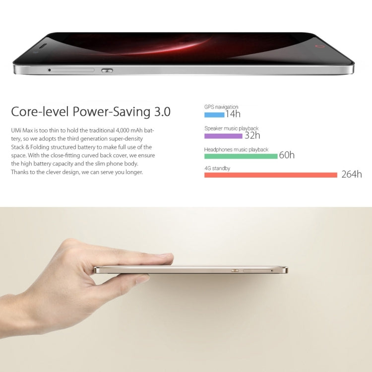 [HK Warehouse] UMI Max, 3GB+16GB, Fingerprint Scanner, 5.5 inch 2.5D Arc Android 6.0 MediaTek Helio P10 Octa Core, Network: 4G