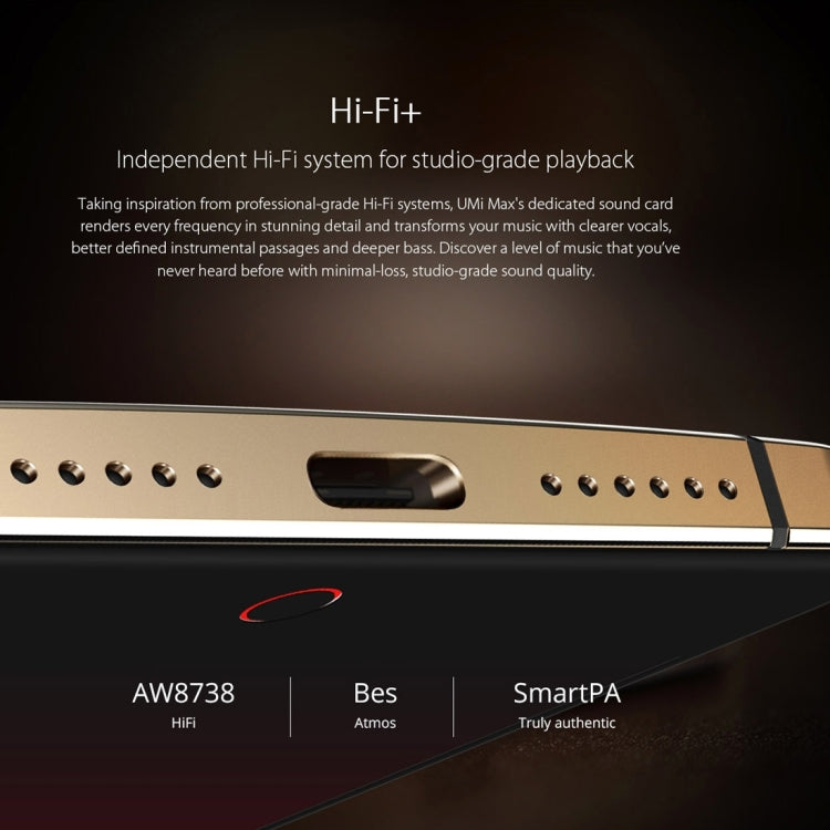 [HK Warehouse] UMI Max, 3GB+16GB, Fingerprint Scanner, 5.5 inch 2.5D Arc Android 6.0 MediaTek Helio P10 Octa Core, Network: 4G