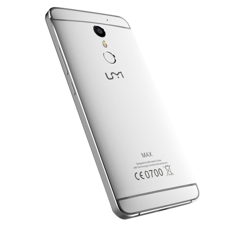 [HK Warehouse] UMI Max, 3GB+16GB, Fingerprint Scanner, 5.5 inch 2.5D Arc Android 6.0 MediaTek Helio P10 Octa Core, Network: 4G
