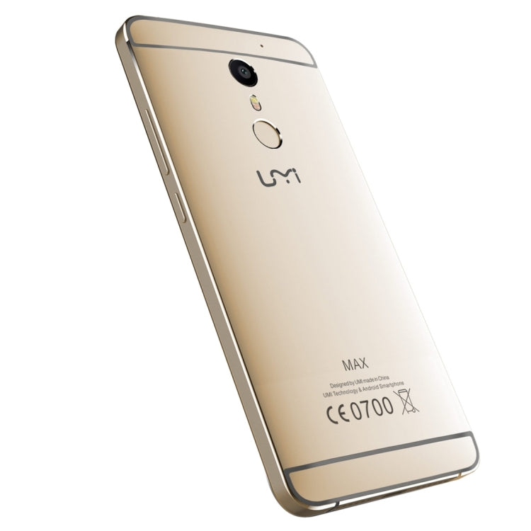 [HK Warehouse] UMI Max, 3GB+16GB, Fingerprint Scanner, 5.5 inch 2.5D Arc Android 6.0 MediaTek Helio P10 Octa Core, Network: 4G