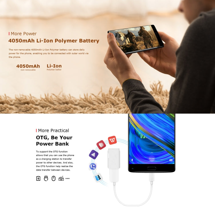 [HK Warehouse] HOMTOM S9 Plus, 4GB+64GB, Dual Back Cameras, Fingerprint Identification, 4050mAh Battery, 5.99 inch Android 7.0 MTK6750T Octa Core up to 1.5GHz, Network: 4G, Dual SIM, OTG, OTA(Black)