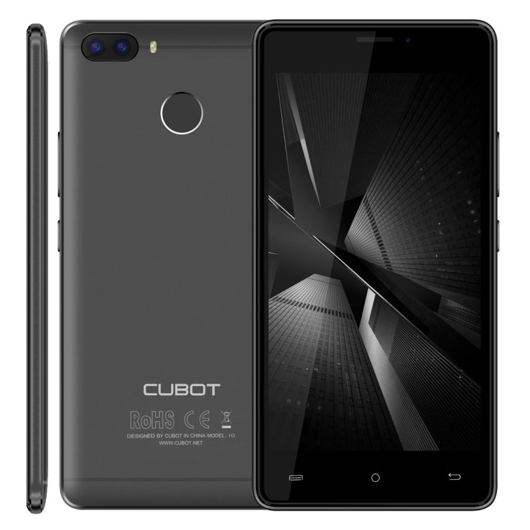 [HK Warehouse] CUBOT H3, 3GB+32GB, Dual Back Cameras, Fingerprint Identification, 5.0 inch Android 7.0 MTK6737 Quad-Core up to 1.3GHz,  Network: 4G, Dual SIM, OTG