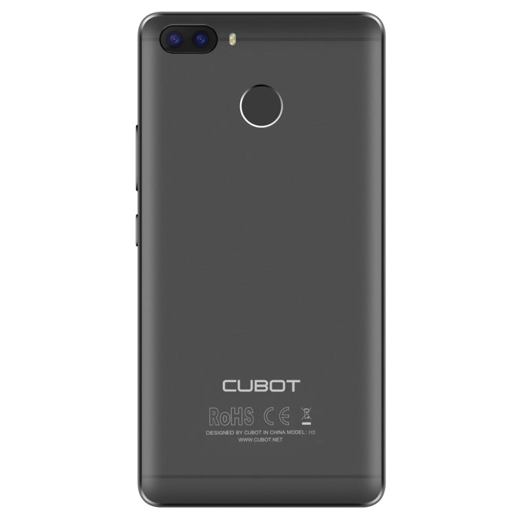 [HK Warehouse] CUBOT H3, 3GB+32GB, Dual Back Cameras, Fingerprint Identification, 5.0 inch Android 7.0 MTK6737 Quad-Core up to 1.3GHz,  Network: 4G, Dual SIM, OTG