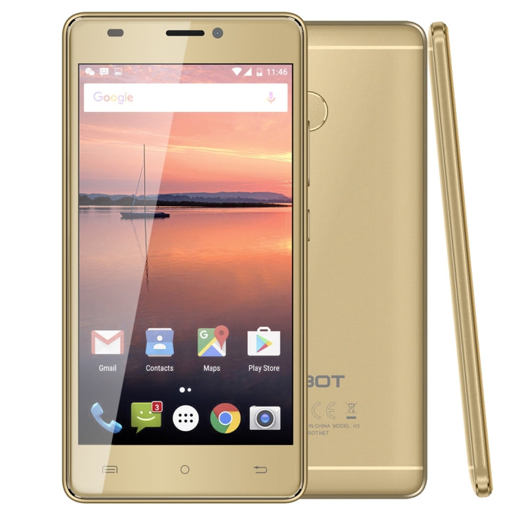 [HK Warehouse] CUBOT H3, 3GB+32GB, Dual Back Cameras, Fingerprint Identification, 5.0 inch Android 7.0 MTK6737 Quad-Core up to 1.3GHz,  Network: 4G, Dual SIM, OTG