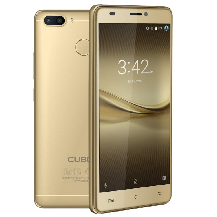 [HK Warehouse] CUBOT H3, 3GB+32GB, Dual Back Cameras, Fingerprint Identification, 5.0 inch Android 7.0 MTK6737 Quad-Core up to 1.3GHz,  Network: 4G, Dual SIM, OTG