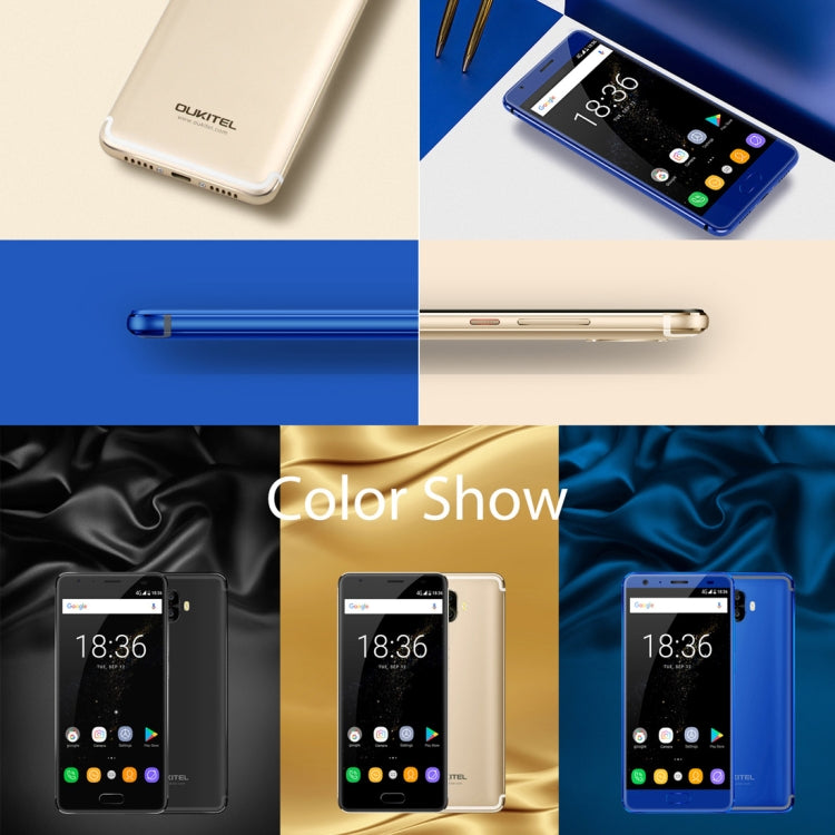 [HK Warehouse] OUKITEL K8000, 4GB+64GB, Dual Back Cameras, 8000mAh Battery, Fingerprint Identification, 5.5 inch Android 7.0 MTK6750T Octa Core up to 1.5GHz, Network: 4G, Dual SIM, OTG(Blue)