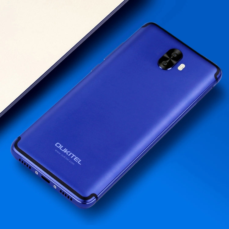 [HK Warehouse] OUKITEL K8000, 4GB+64GB, Dual Back Cameras, 8000mAh Battery, Fingerprint Identification, 5.5 inch Android 7.0 MTK6750T Octa Core up to 1.5GHz, Network: 4G, Dual SIM, OTG(Blue)