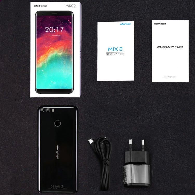 [HK Warehouse] Ulefone MIX 2, 2GB+16GB, Fingerprint Identification, Dual Back Cameras, 5.7 inch Android 7.0 MTK6737 Quad Core 64-bit up to 1.3GHz,Network: 4G,  OTG, Dual SIM