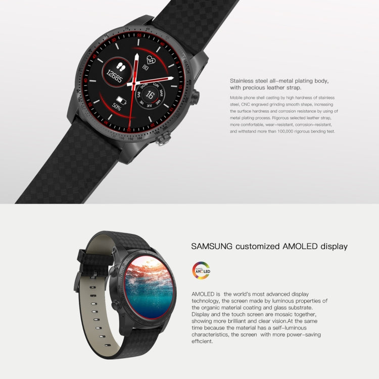 AllCall W1 Smart Watch Phone, 2GB+16GB, Life Waterproof, 1.39 inch Android 5.1, MTK6580 Quad Core 1.0GHz, Network: 3G, Heart Rate / Pedometer / Weather / GPS / Bluetooth