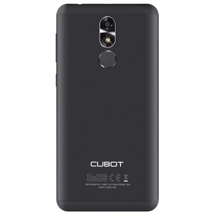 [HK Warehouse] CUBOT R9, 2GB+16GB, Fingerprint Identification, 5.0 inch  Android 7.0 MTK6580 Quad-Core up to 1.3GHz,  Network: 3G, Dual SIM(Black)