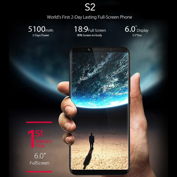 [HK Warehouse] UMIDIGI S2, 4GB+64GB, Dual Back Cameras, Fingerprint Identification, 5100mAh Battery, 6.0 inch Sharp Screen Android 6.0 Helio P20 Octa Core up to 2.3GHz, Network: 4G, Dual SIM, OTG