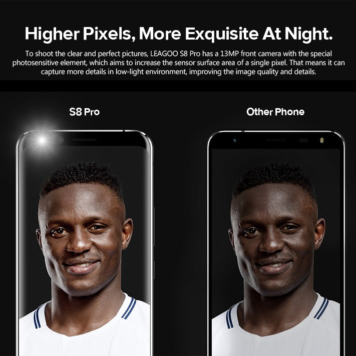 [HK Warehouse] LEAGOO S8 Pro, 6GB+64GB, Dual Back Cameras, Fingerprint Identification, 5.99 inch Dual Curved Edge LEAGOO OS 4.0 (Android 7.0) MTK Helio P25 Octa Core up to 2.6GHz, Network: 4G, Dual SIM, OTG