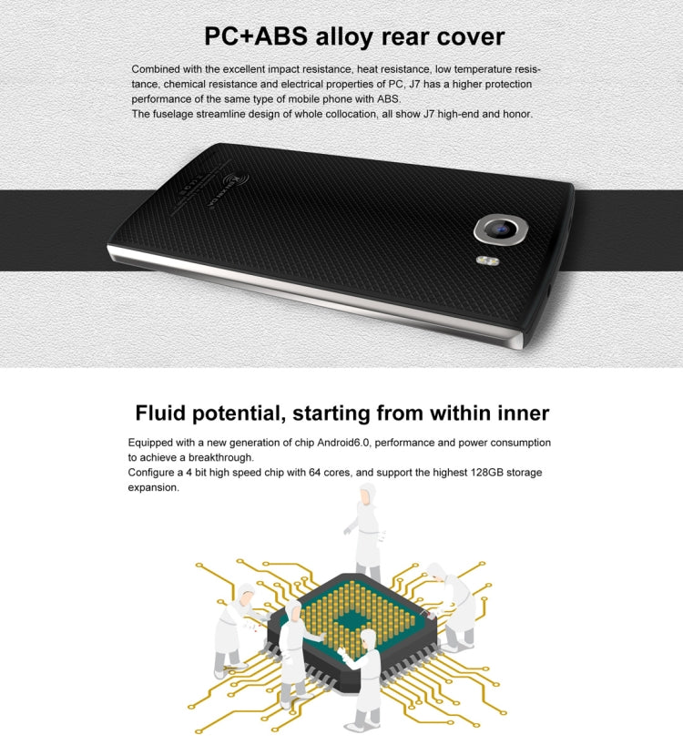[HK Warehouse] KEN XIN DA J7, 1GB+8GB, 5.0 inch Android 5.1 MTK6580 Quad Core up to 1.3GHz, Network: 3G, Dual SIM(Black)