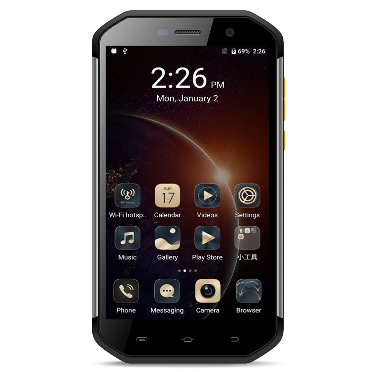 [HK Warehouse] E&L S60, 3GB+64GB, IP68 Waterproof Shockproof Dustproof, Fingerprint Identification, 5.5 inch Android 7.0 MTK6753 Octa Core up to 1.5GHz, Network: 4G, MIL-STD-810G Certification(Black)