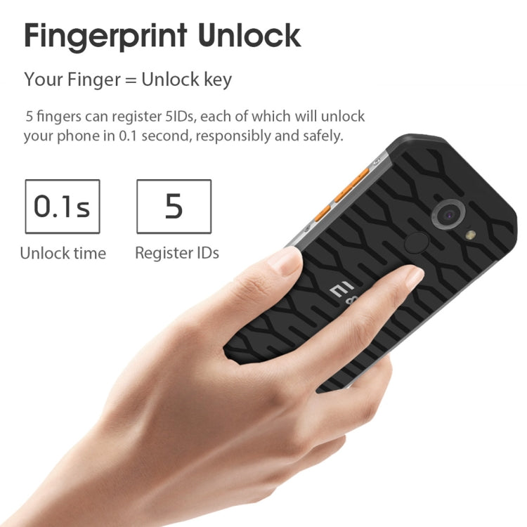 [HK Warehouse] E&L S60, 3GB+64GB, IP68 Waterproof Shockproof Dustproof, Fingerprint Identification, 5.5 inch Android 7.0 MTK6753 Octa Core up to 1.5GHz, Network: 4G, MIL-STD-810G Certification(Black)