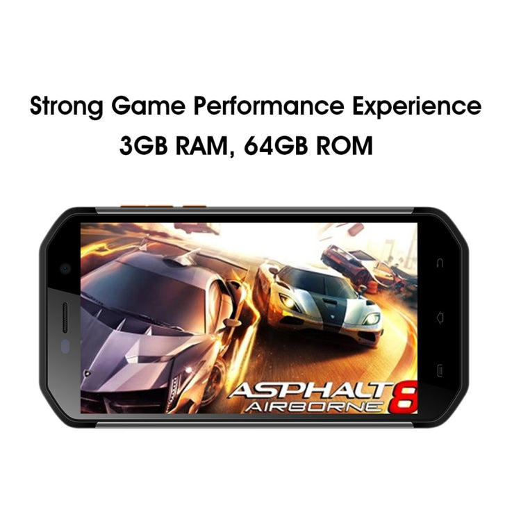 [HK Warehouse] E&L S60, 3GB+64GB, IP68 Waterproof Shockproof Dustproof, Fingerprint Identification, 5.5 inch Android 7.0 MTK6753 Octa Core up to 1.5GHz, Network: 4G, MIL-STD-810G Certification(Black)