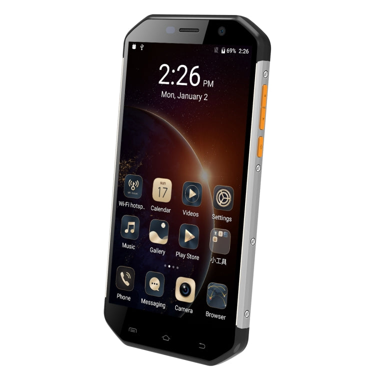 [HK Warehouse] E&L S60, 3GB+64GB, IP68 Waterproof Shockproof Dustproof, Fingerprint Identification, 5.5 inch Android 7.0 MTK6753 Octa Core up to 1.5GHz, Network: 4G, MIL-STD-810G Certification(Black)
