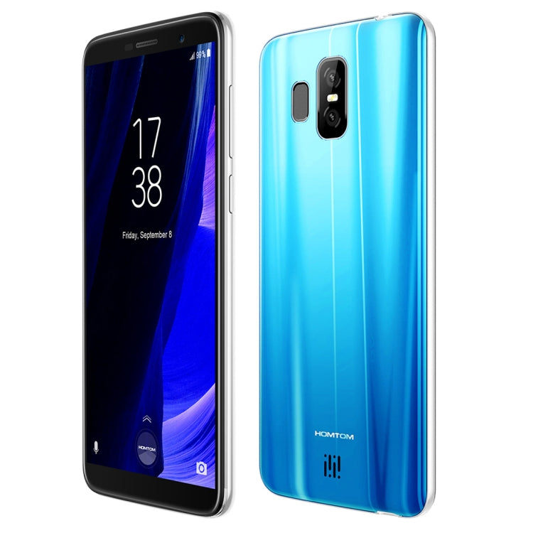 [HK Warehouse] HOMTOM S7, 3GB+32GB, Dual Back Cameras, Fingerprint Identification, 5.5 inch Android 7.0 MTK6737 Quad Core up to 1.3GHz, Network: 4G, Dual SIM, OTA(Blue)