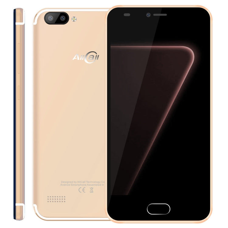 AllCall Alpha, 1GB+8GB, Dual Back Cameras,  5.0 inch Android 7.0 MTK6580A Quad Core up to 1.3GHz, Network: 3G, OTG, Dual SIM