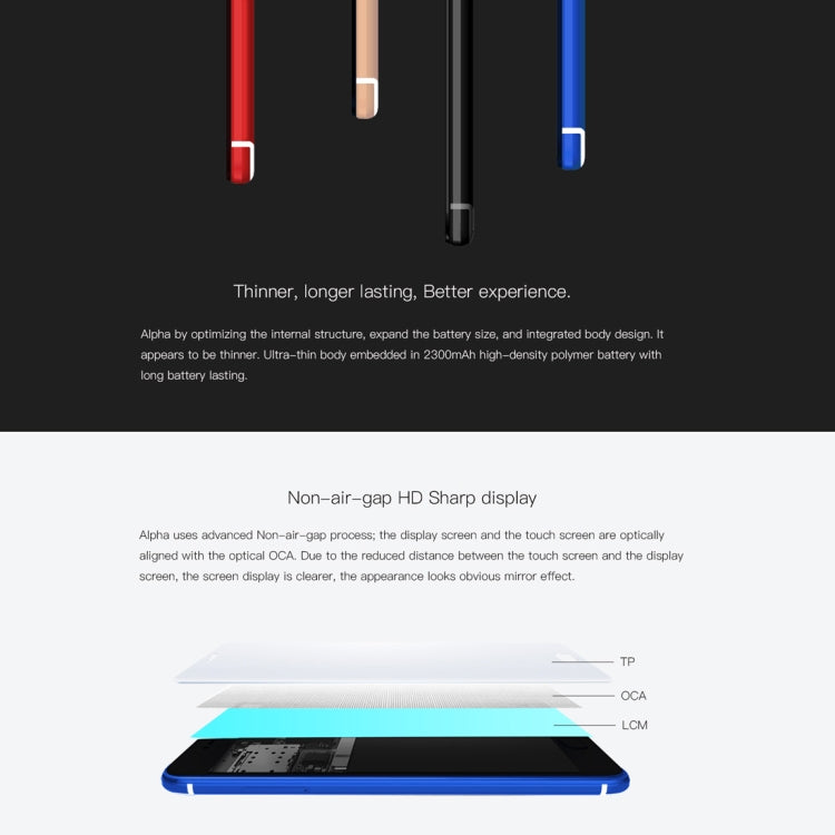 AllCall Alpha, 1GB+8GB, Dual Back Cameras,  5.0 inch Android 7.0 MTK6580A Quad Core up to 1.3GHz, Network: 3G, OTG, Dual SIM
