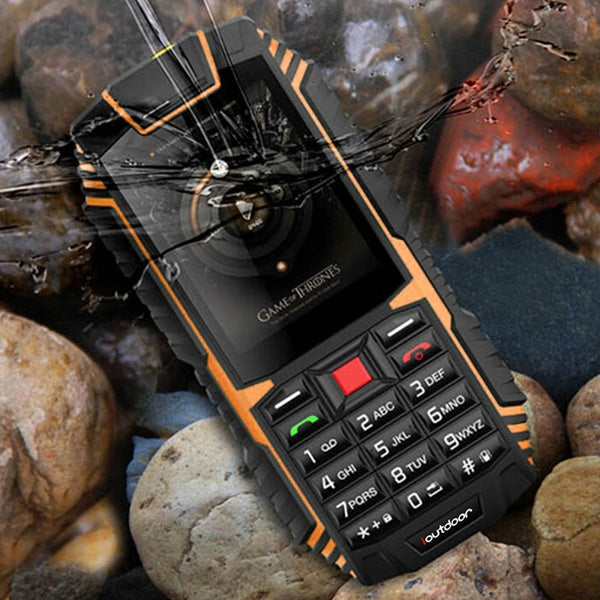 ioutdoor T1 Triple Proofing Phone, English Keyboard, IP68 Waterproof Shockproof Dustproof,  2.4 inch, MTK6261A Chipset, 21 Keys, LED Flashlight, FM, TF, Dual SIM
