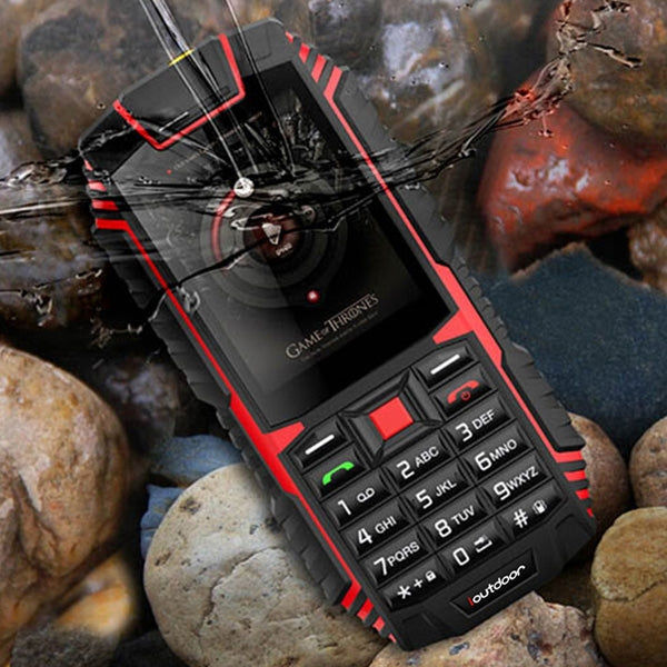 ioutdoor T1 Triple Proofing Phone, English Keyboard, IP68 Waterproof Shockproof Dustproof,  2.4 inch, MTK6261A Chipset, 21 Keys, LED Flashlight, FM, TF, Dual SIM