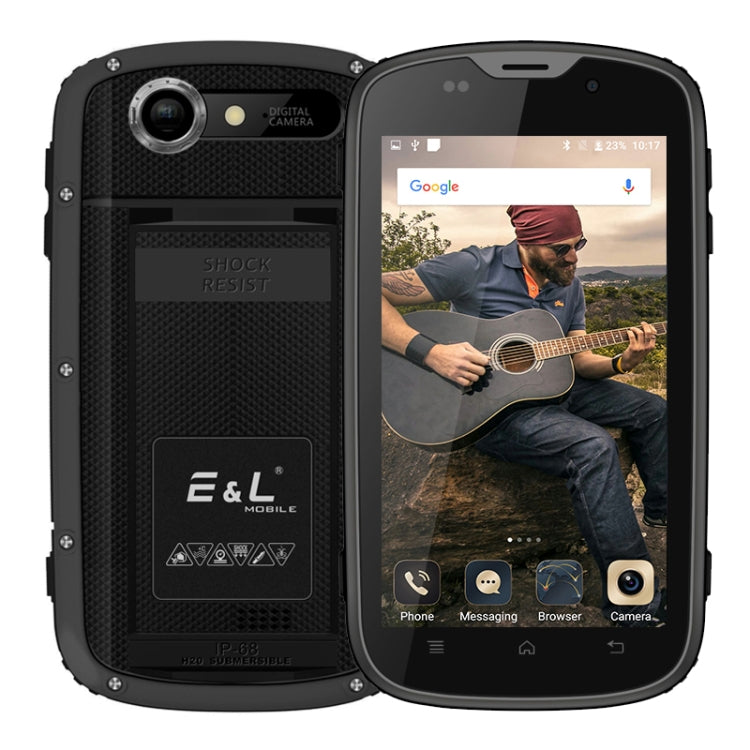 E&L Proofing W5S, 1GB+8GB, IP68 Waterproof Shockproof Dustproof, 4.0 inch Android 6.0 SC7731 Quad Core up to 1.2GHz, Network: 3G, MIL-STD-810G Certification