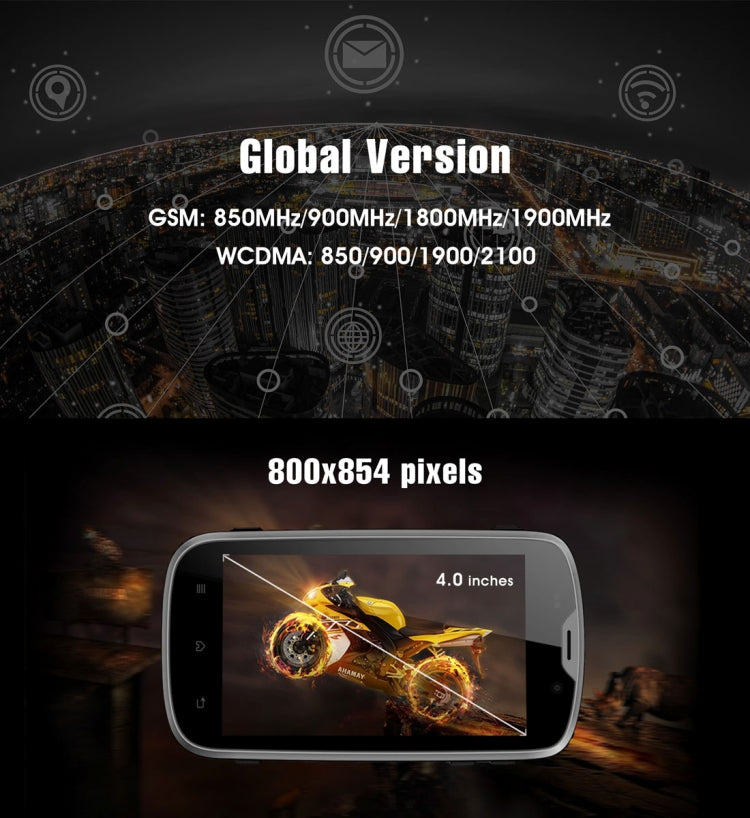 E&L Proofing W5S, 1GB+8GB, IP68 Waterproof Shockproof Dustproof, 4.0 inch Android 6.0 SC7731 Quad Core up to 1.2GHz, Network: 3G, MIL-STD-810G Certification