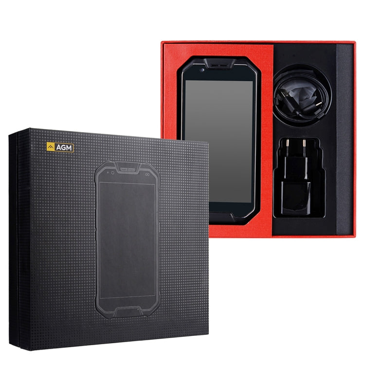 AGM X2 Triple Proofing Phone, 6GB+64GB, Fingerprint Identification, Dual 12.0MP Back Cameras, 6000mAh Battery, IP68 Waterproof Dustproof Shockproof, 5.5 inch Android 7.1 Snapdragon 653 Octa Core, Network: 4G, OTG, NFC(Black)