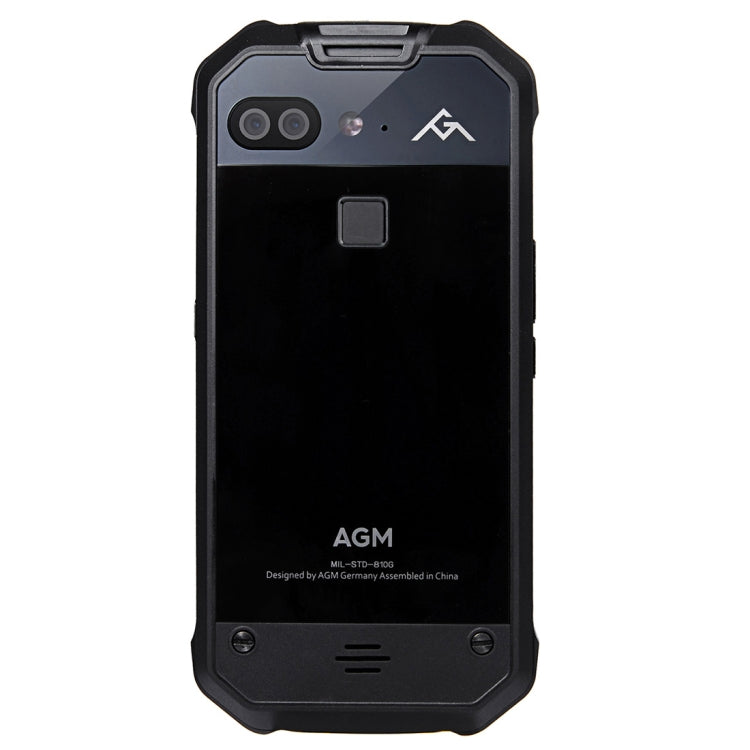 AGM X2 Triple Proofing Phone, 6GB+128GB, Fingerprint Identification, Dual 12.0MP Back Cameras, 6000mAh Battery, IP68 Waterproof Dustproof Shockproof, 5.5 inch Android 7.1 Snapdragon 653 Octa Core, Network: 4G, OTG, NFC(Black)