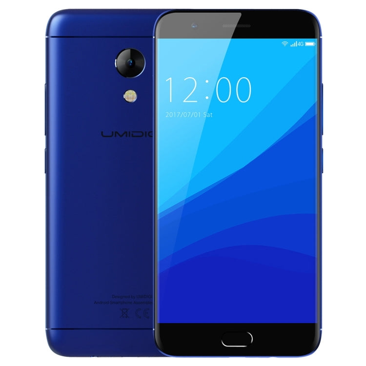 [HK Warehouse] UMIDIGI C2, 4GB+64GB, Fingerprint Identification, 5.0 inch Sharp 2.5D Arc Screen UMI OS (Android 7.0) MTK6750T Octa Core up to 1.5GHz, Network: 4G, Dual SIM, OTG