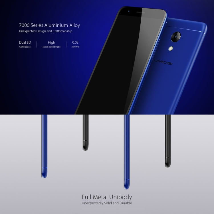[HK Warehouse] UMIDIGI C2, 4GB+64GB, Fingerprint Identification, 5.0 inch Sharp 2.5D Arc Screen UMI OS (Android 7.0) MTK6750T Octa Core up to 1.5GHz, Network: 4G, Dual SIM, OTG