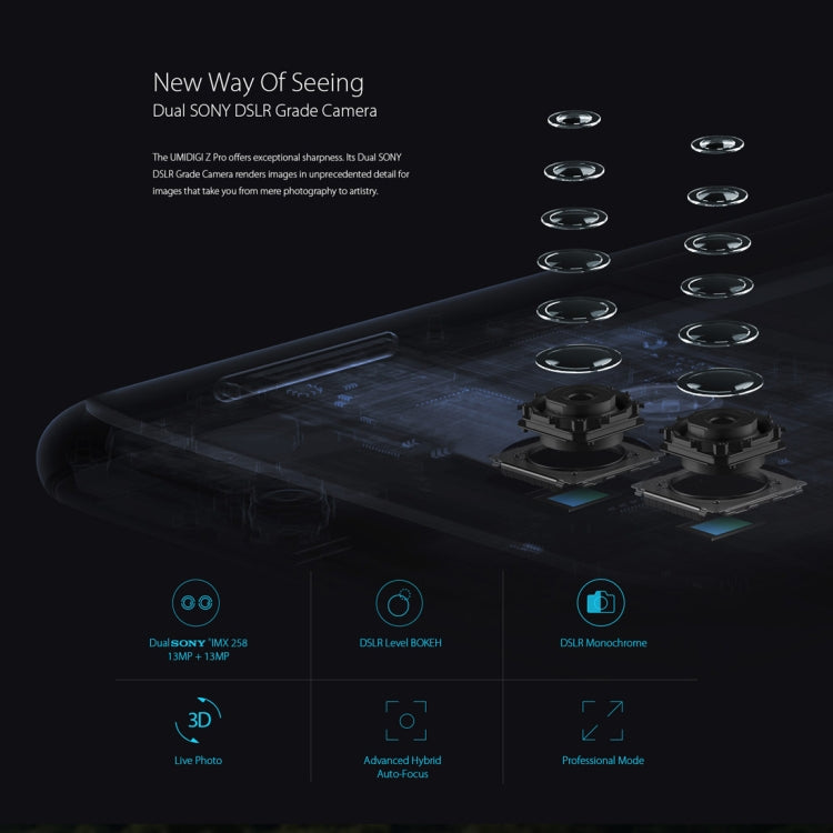 [HK Warehouse] UMIDIGI Z Pro, 4GB+32GB, Dual Back Cameras, Fingerprint Identification,  5.5 inch Sharp Screen Android 6.0 MTK Helio X27 Deca Core up to 2.6GHz, Network: 4G, Dual SIM, OTG(Black)
