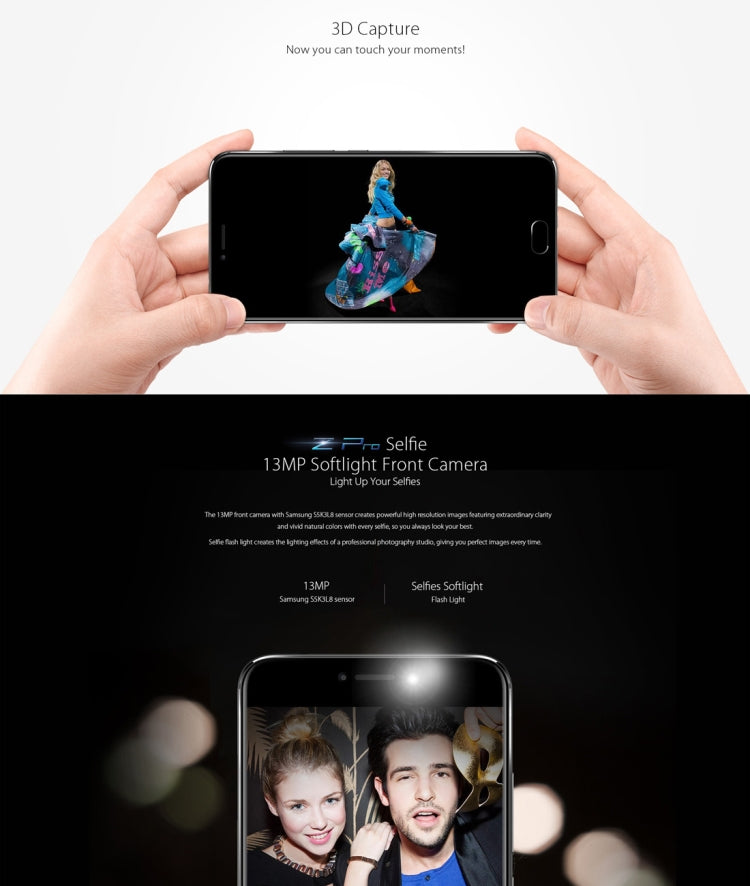 [HK Warehouse] UMIDIGI Z Pro, 4GB+32GB, Dual Back Cameras, Fingerprint Identification,  5.5 inch Sharp Screen Android 6.0 MTK Helio X27 Deca Core up to 2.6GHz, Network: 4G, Dual SIM, OTG(Black)