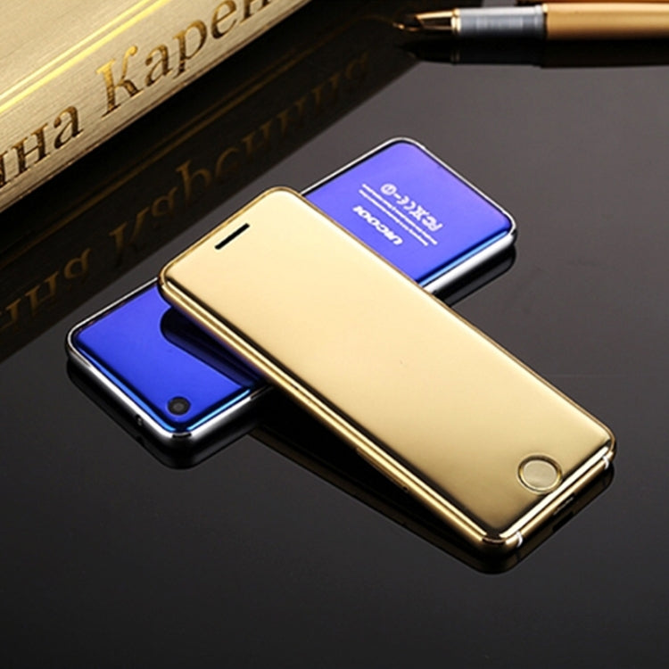 ULCOOL V66 Card Mobile Phone, 2.0 inch, SC6531CA, Support Bluetooth, FM, LBS Position, Anti-lost, GSM, Dual SIM(Gold)