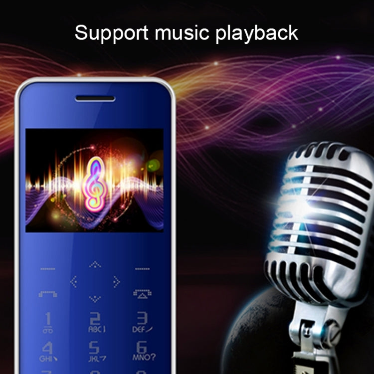 ULCOOL V66 Card Mobile Phone, 2.0 inch, SC6531CA, Support Bluetooth, FM, LBS Position, Anti-lost, GSM, Dual SIM(Gold)