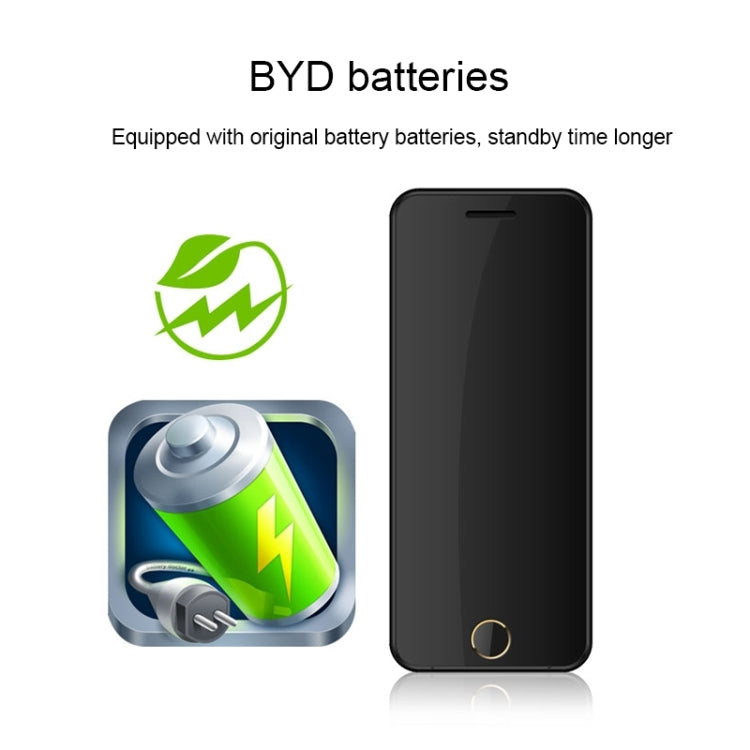 ULCOOL V66 Card Mobile Phone, 2.0 inch, SC6531CA, Support Bluetooth, FM, LBS Position, Anti-lost, GSM, Dual SIM(Gold)