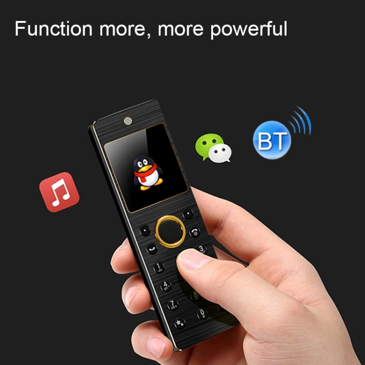 ULCOOL V11 Card Mobile Phone, 1500mAh Battery, 1.52 inch, SC6531D, Support Bluetooth, FM, GSM, Dual SIM(Black)