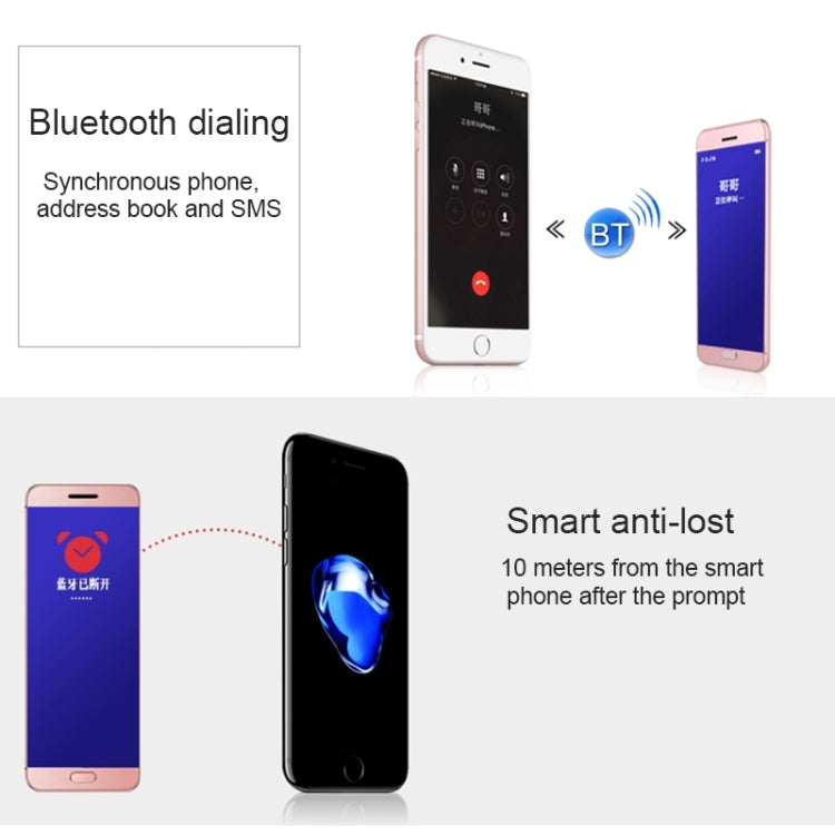 ULCOOL V26 Card Mobile Phone, 1.54 inch, MTK6261D, Support Touch Keys, Bluetooth, FM, Anti-lost, GSM, Dual SIM