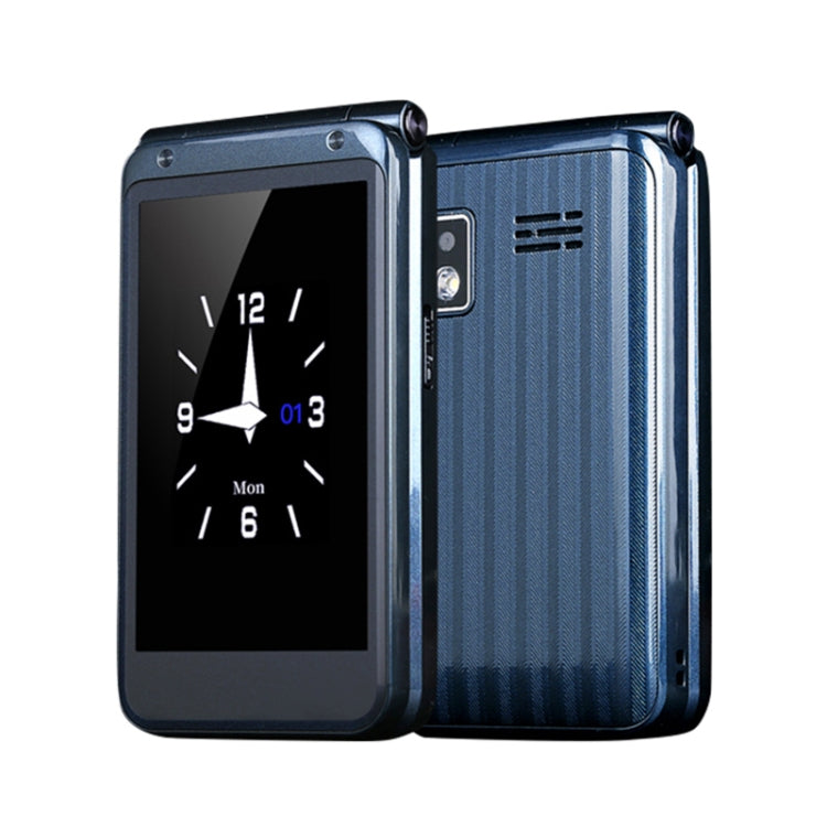 M9 Dual-screen Flip Elder Phone, 2.8 inch + 1.77 inch, 32MB+32MB, Support FM, SOS, GSM, Family Number, Big Keys, Dual SIM