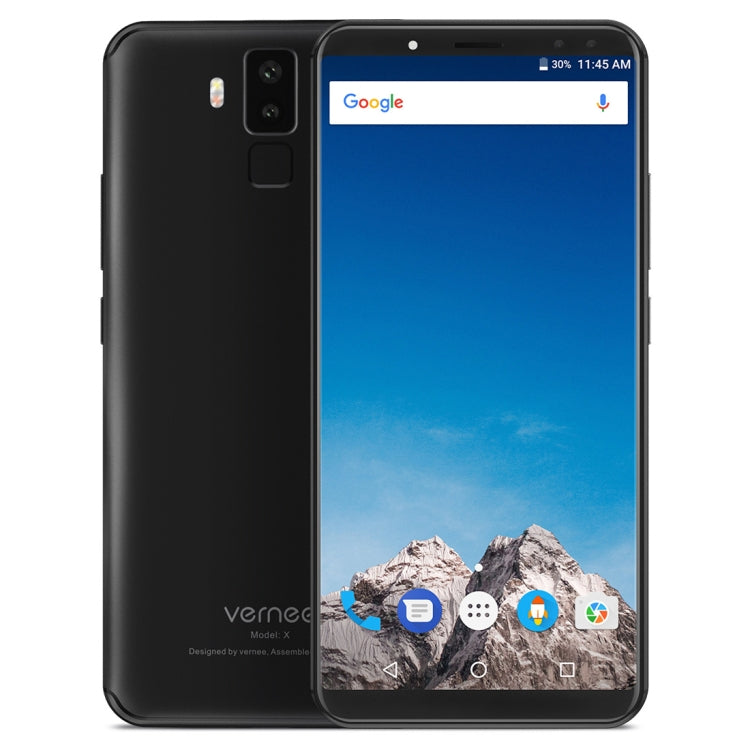 [HK Warehouse] Vernee X1, 6GB+64GB, Dual Back Cameras + Dual Front Cameras, 6200mAh Battery, Face & Fingerprint Identification, 6.0 inch Android 7.1 MTK6763 Octa Core up to 2.0GHz, Network: 4G, OTG