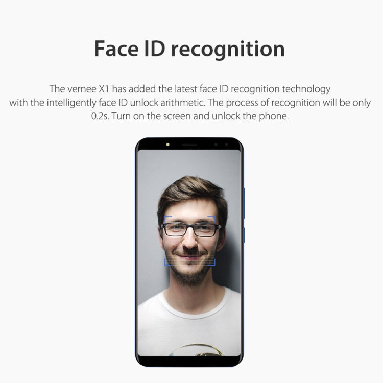 [HK Warehouse] Vernee X1, 6GB+64GB, Dual Back Cameras + Dual Front Cameras, 6200mAh Battery, Face & Fingerprint Identification, 6.0 inch Android 7.1 MTK6763 Octa Core up to 2.0GHz, Network: 4G, OTG