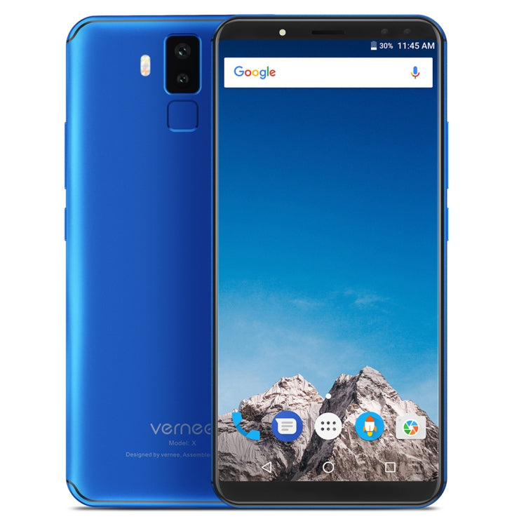 [HK Warehouse] Vernee X1, 6GB+64GB, Dual Back Cameras + Dual Front Cameras, 6200mAh Battery, Face & Fingerprint Identification, 6.0 inch Android 7.1 MTK6763 Octa Core up to 2.0GHz, Network: 4G, OTG